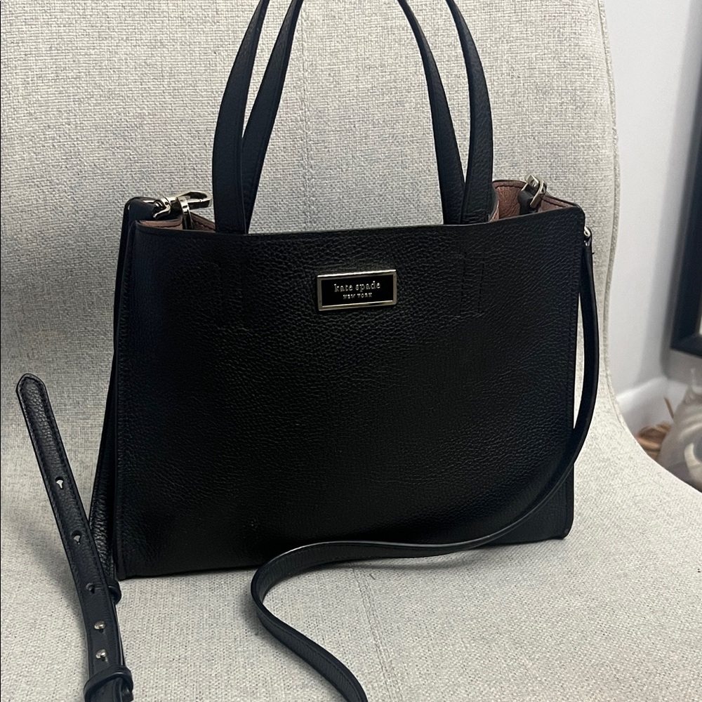 Kate Spade Black Leather Shoulder Bag